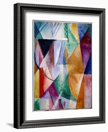 A Window or Design for Three Windows. Painting by Robert Delaunay (1885-1941), 1912, 1.11 X 0.9 M.-Robert Delaunay-Framed Giclee Print