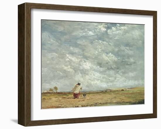 A Windy Day, 1850-David Cox-Framed Giclee Print