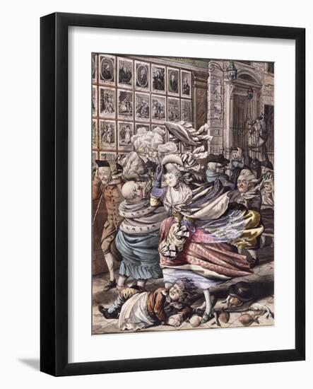 A Windy Day, England, Late 18th Century-Robert Dighton-Framed Giclee Print