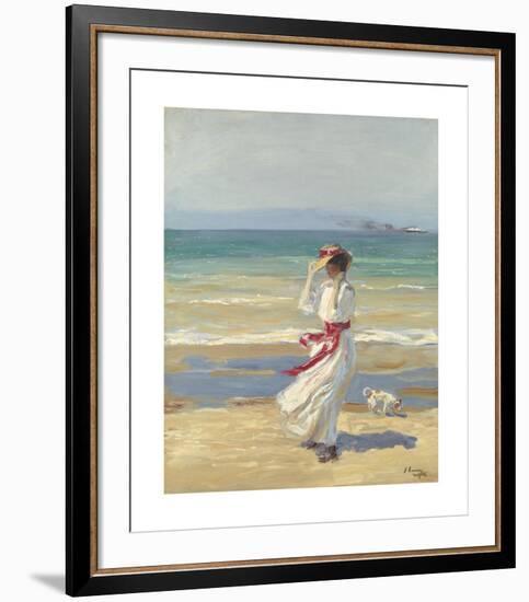 A Windy Day-Sir John Lavery-Framed Premium Giclee Print