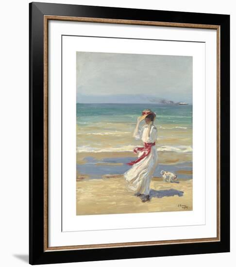 A Windy Day-Sir John Lavery-Framed Premium Giclee Print