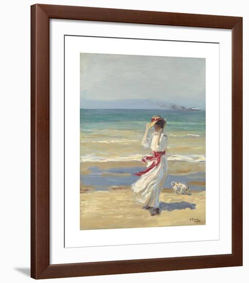 A Windy Day-Sir John Lavery-Framed Premium Giclee Print