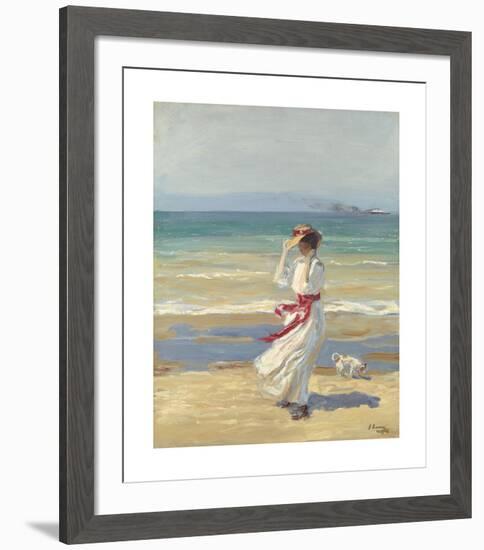 A Windy Day-Sir John Lavery-Framed Premium Giclee Print