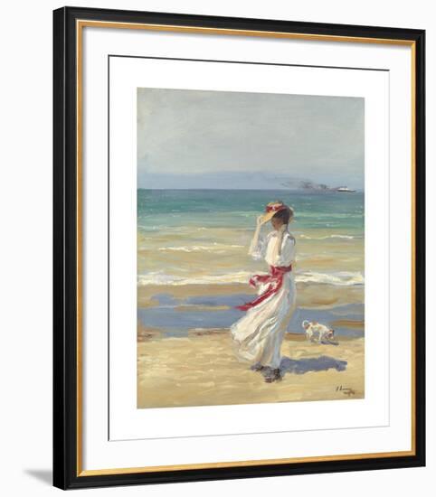 A Windy Day-Sir John Lavery-Framed Premium Giclee Print