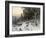 A Winter Evening in the Black Forest, C.1880-German School-Framed Giclee Print