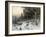 A Winter Evening in the Black Forest, C.1880-German School-Framed Giclee Print