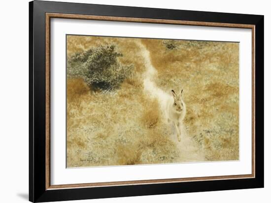 A Winter-Hare in a Landscape-Bruno Liljefors-Framed Giclee Print