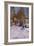 A Winter Landscape with Children Sledging-Peder Mork Monsted-Framed Giclee Print