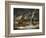 A Winter Landscape with Figures and their Sheep on a Track (Oil on Panel)-George Morland-Framed Giclee Print