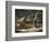 A Winter Landscape with Figures and their Sheep on a Track (Oil on Panel)-George Morland-Framed Giclee Print