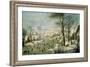 A Winter Landscape with Skaters and a Bird Trap-Pieter Brueghel the Younger-Framed Art Print