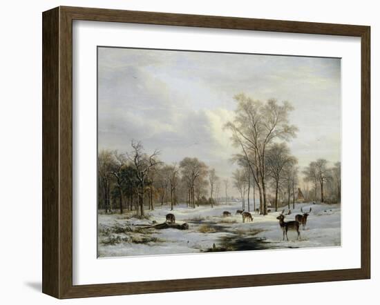 A Winter Landscape-Jacobus-Theodorus Abels-Framed Giclee Print