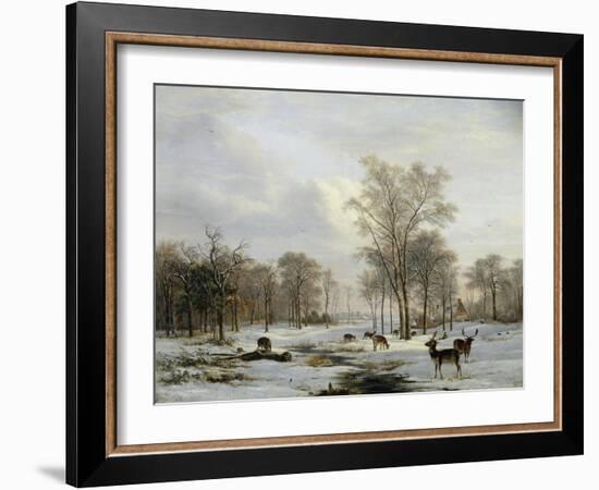 A Winter Landscape-Jacobus-Theodorus Abels-Framed Giclee Print