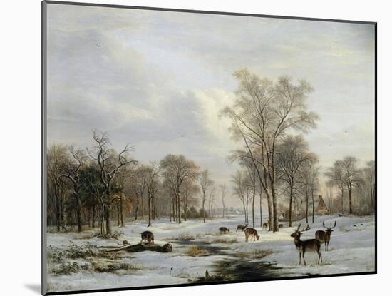 A Winter Landscape-Jacobus-Theodorus Abels-Mounted Giclee Print