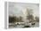 A Winter Landscape-Jacobus-Theodorus Abels-Framed Premier Image Canvas