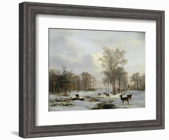 A Winter Landscape-Jacobus-Theodorus Abels-Framed Giclee Print