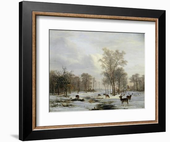 A Winter Landscape-Jacobus-Theodorus Abels-Framed Giclee Print