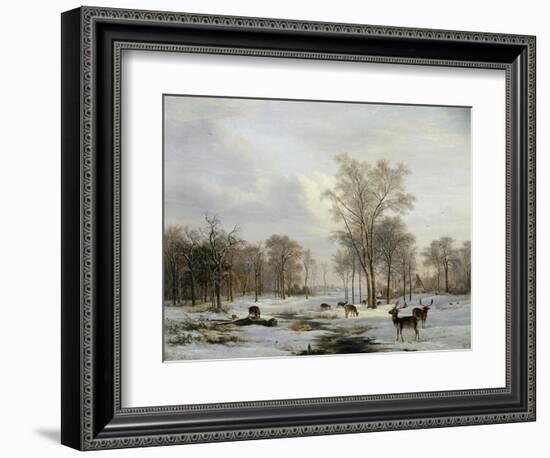 A Winter Landscape-Jacobus-Theodorus Abels-Framed Giclee Print