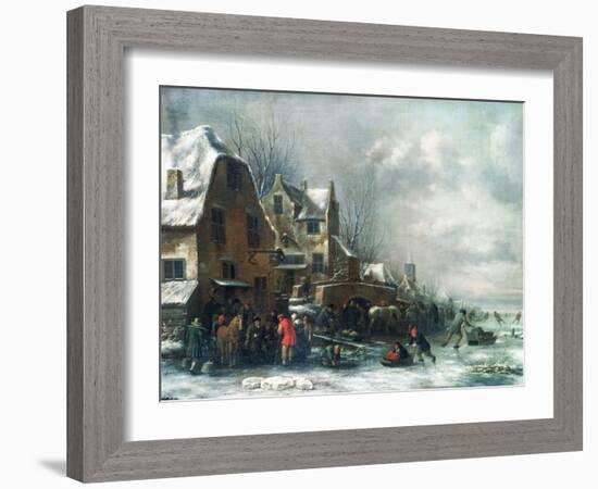 A Winter Landscape-Claes Molenaer-Framed Giclee Print