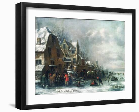 A Winter Landscape-Claes Molenaer-Framed Giclee Print