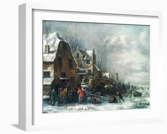 A Winter Landscape-Claes Molenaer-Framed Giclee Print