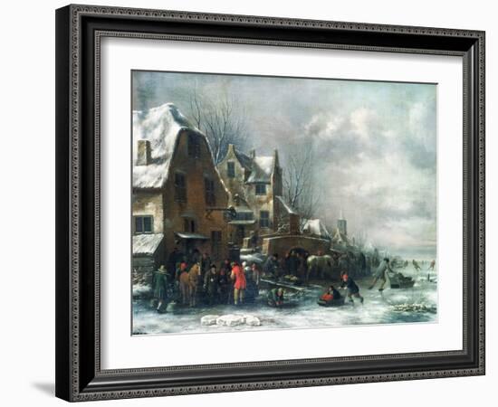 A Winter Landscape-Claes Molenaer-Framed Giclee Print