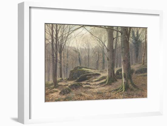 A Winter Morning, Hoar Frost Melting, 1885-1894 (W/C on Paper)-James Thomas Watts-Framed Giclee Print