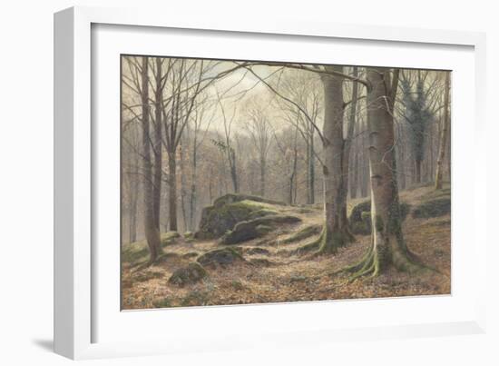 A Winter Morning, Hoar Frost Melting, 1885-1894 (W/C on Paper)-James Thomas Watts-Framed Giclee Print