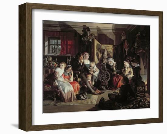 A Winter Night's Tale, C.1867-Daniel Maclise-Framed Giclee Print