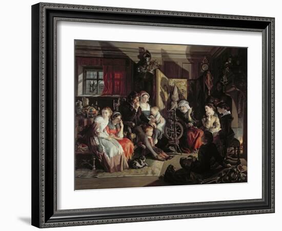 A Winter Night's Tale, C.1867-Daniel Maclise-Framed Giclee Print