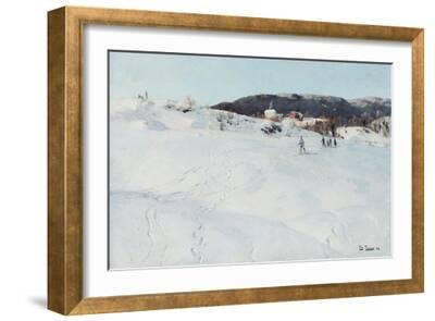 A Winter S Day In Norway 16 Giclee Print Fritz Thaulow Art Com