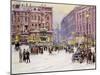 A Winter's Evening, Piccadilly, London-John Sutton-Mounted Giclee Print