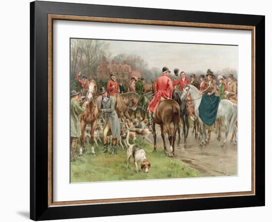 A Winter's Morning, from the Pears Annual, 1908-Frank Dadd-Framed Giclee Print