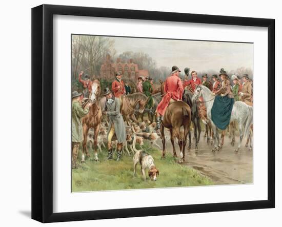 A Winter's Morning, from the Pears Annual, 1908-Frank Dadd-Framed Giclee Print