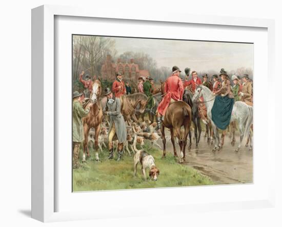 A Winter's Morning, from the Pears Annual, 1908-Frank Dadd-Framed Giclee Print