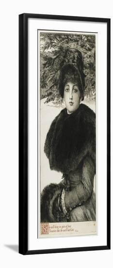 A Winter's Walk, 1880-James Jacques Joseph Tissot-Framed Giclee Print