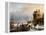 A Winter Scene by Andreas Schelfhout-Andreas Schelfhout-Framed Premier Image Canvas