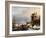 A Winter Scene by Andreas Schelfhout-Andreas Schelfhout-Framed Giclee Print