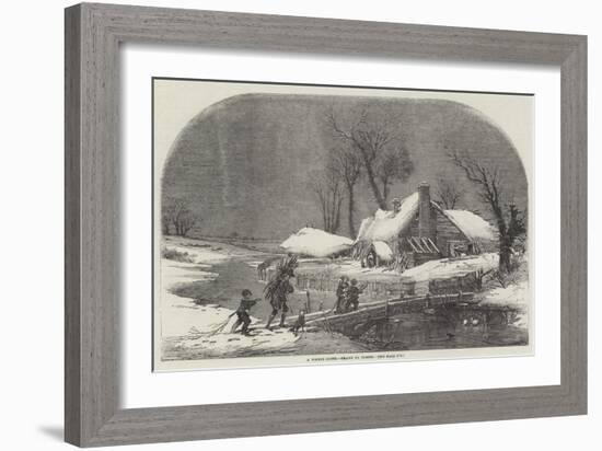 A Winter Scene-Myles Birket Foster-Framed Giclee Print