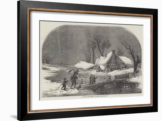 A Winter Scene-Myles Birket Foster-Framed Giclee Print