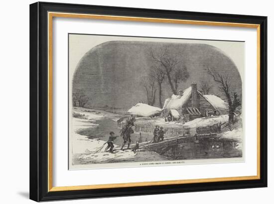 A Winter Scene-Myles Birket Foster-Framed Giclee Print