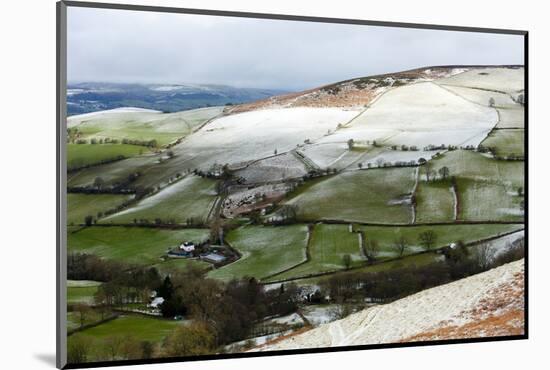 A Wintry Landscape at Springtime in Powys, Wales, United Kingdom, Europe-Graham Lawrence-Mounted Photographic Print