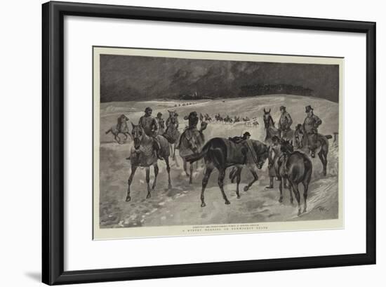 A Wintry Morning on Newmarket Heath-null-Framed Giclee Print