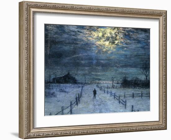 A Wintry Walk-Lowell Birge Harrison-Framed Giclee Print