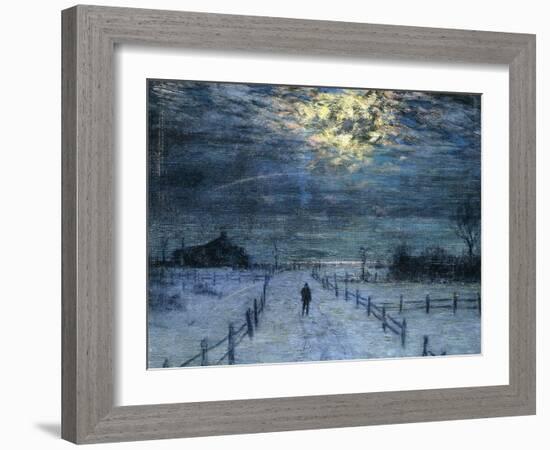 A Wintry Walk-Lowell Birge Harrison-Framed Giclee Print