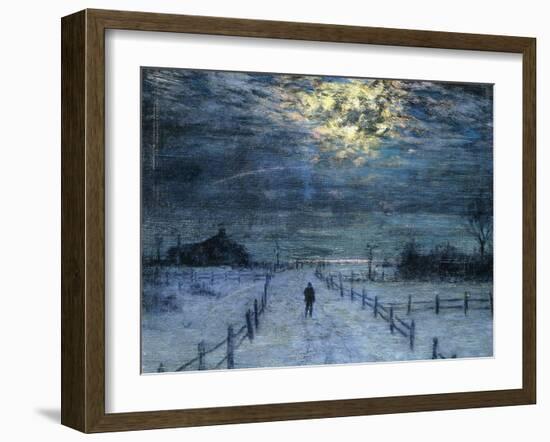 A Wintry Walk-Lowell Birge Harrison-Framed Giclee Print