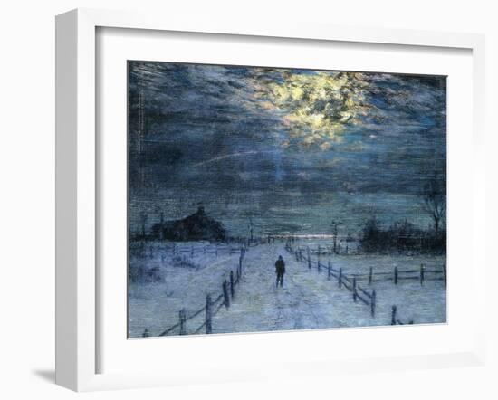 A Wintry Walk-Lowell Birge Harrison-Framed Giclee Print