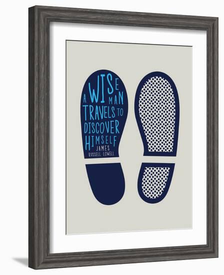 A Wise Man Travels to Discover Himself-null-Framed Art Print