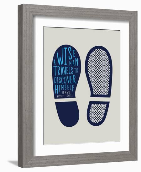 A Wise Man Travels to Discover Himself-null-Framed Art Print