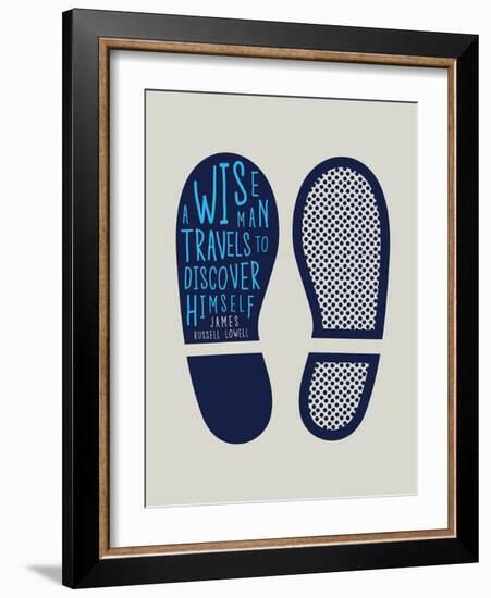 A Wise Man Travels to Discover Himself-null-Framed Art Print